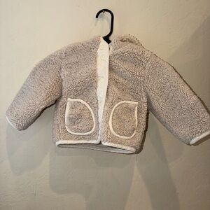 Zara thick girls 9-12 months snap jacket with pockets